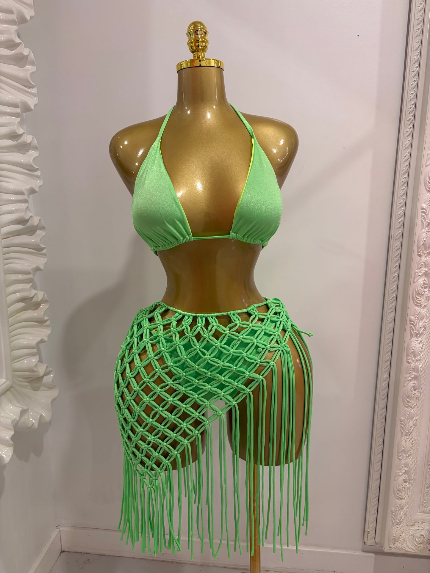 3 Piece Crotchet Bikini Set