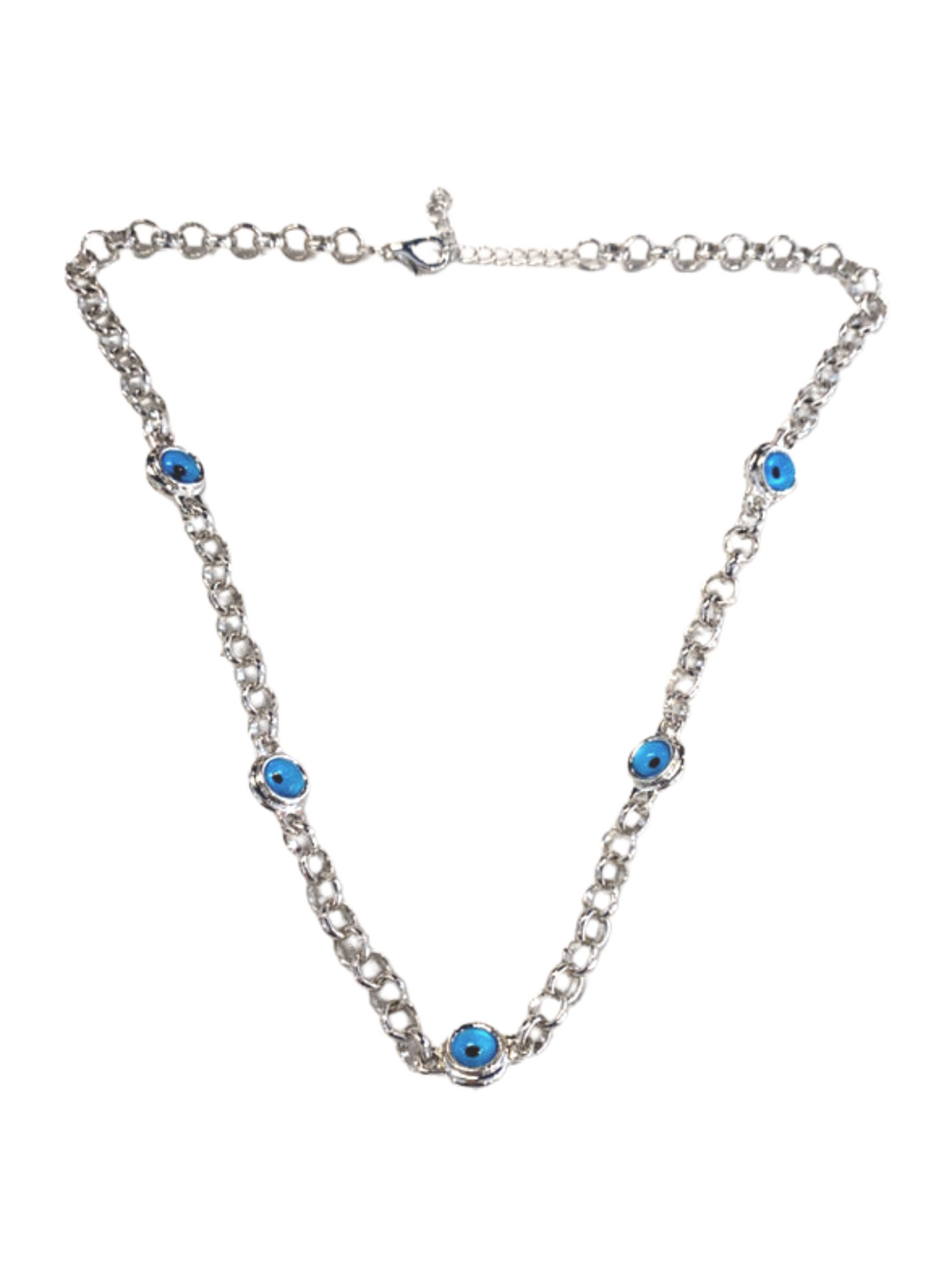 Silver Evil Eye Necklace