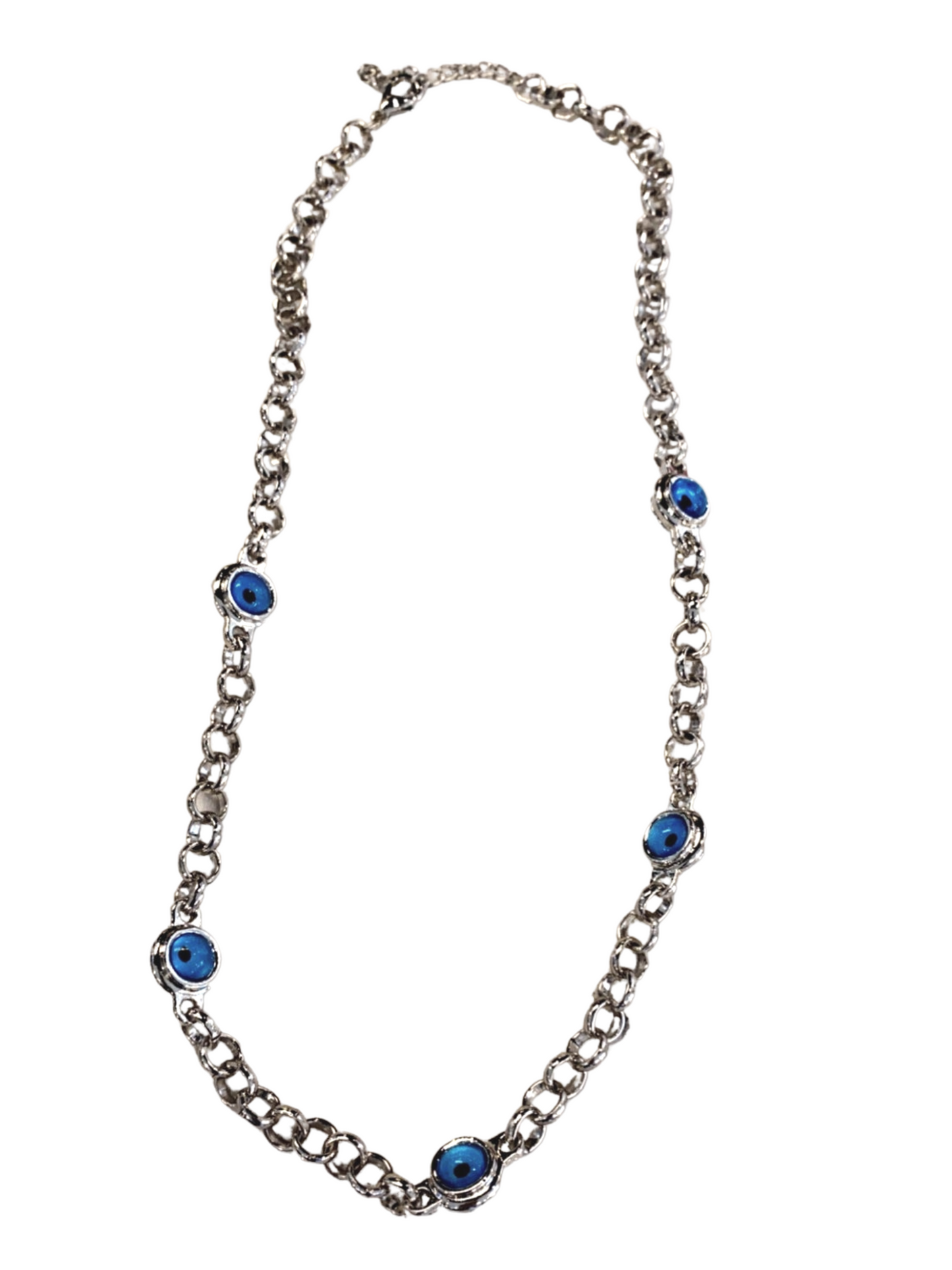 Silver Evil Eye Necklace