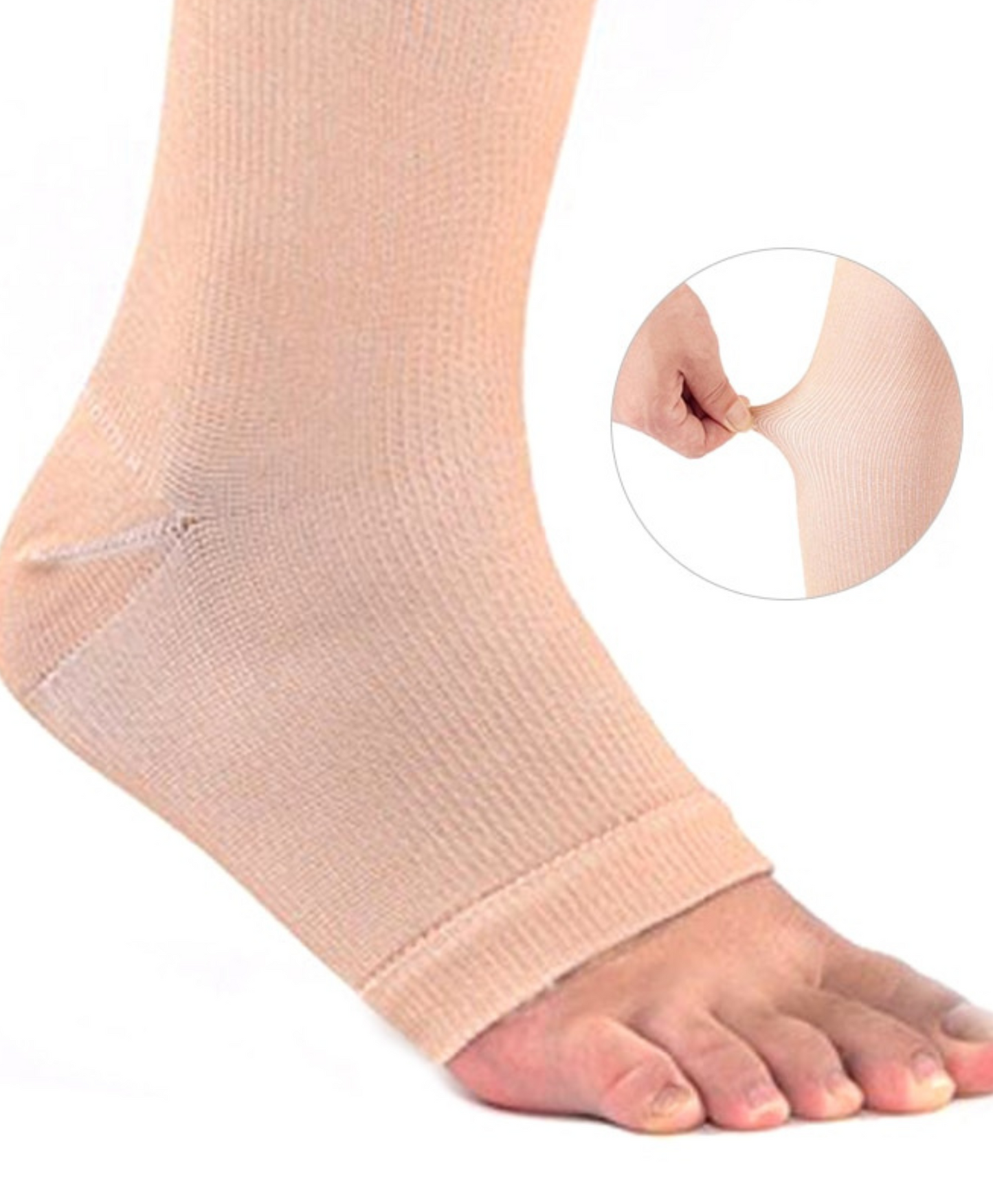 Open Toe Knee-High Medical Compression Stockings