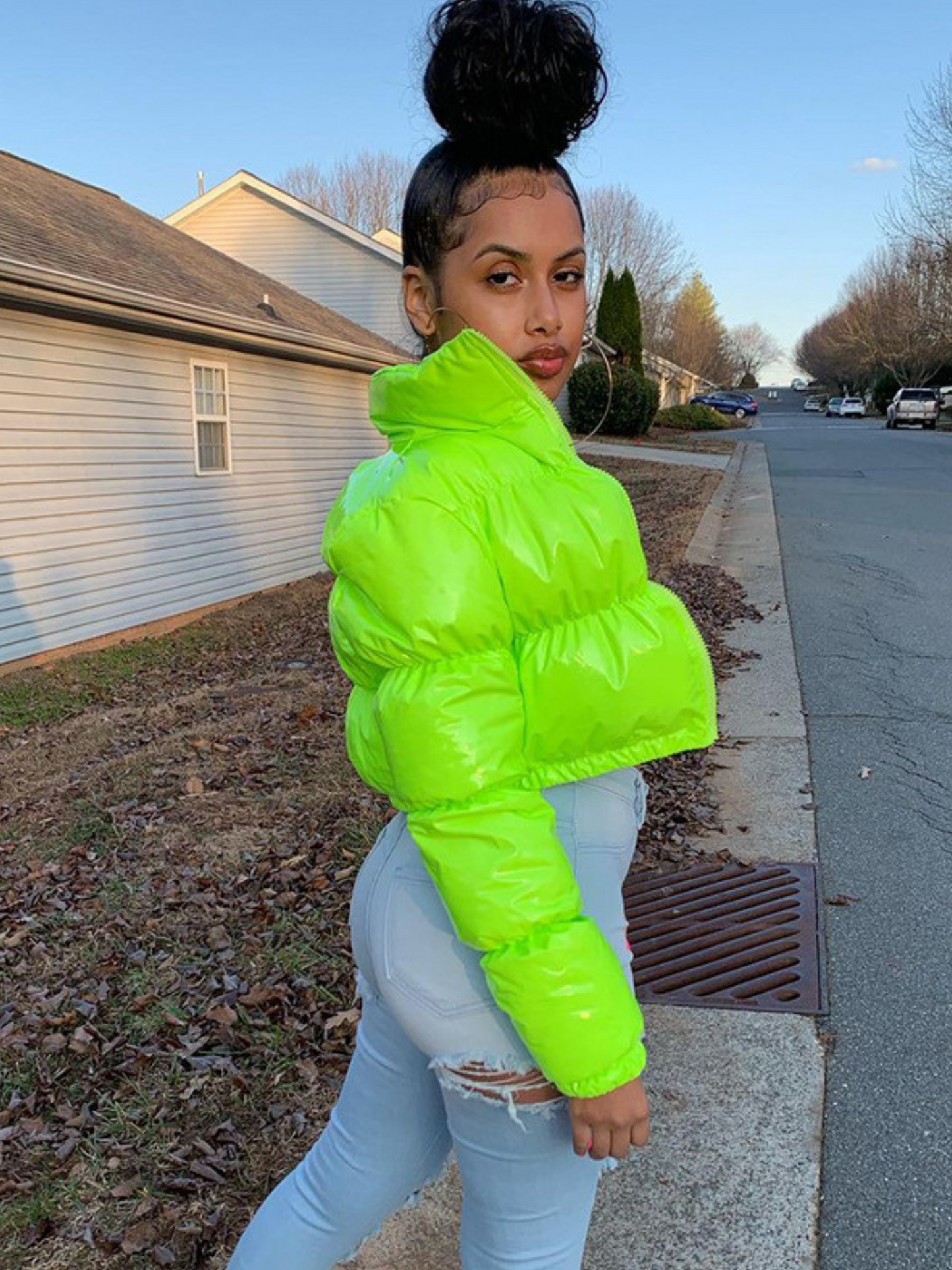 Cropped Puffer Jacket
