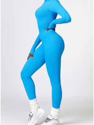 Nunu Curves Ribbed Zipper Jumpsuit Sportswear