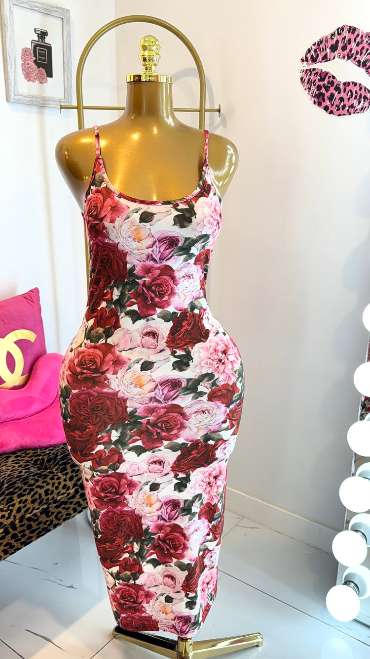 Rose Garden Bodycon Dress