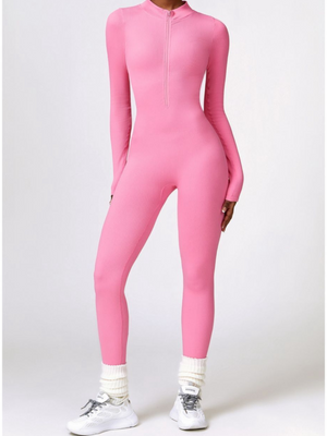 Nunu Curves Ribbed Zipper Jumpsuit Sportswear