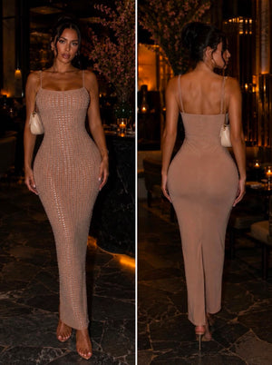 Amira Dress in nude
