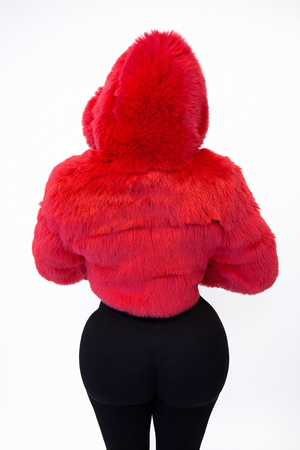 Fluffy Bomber Jacket