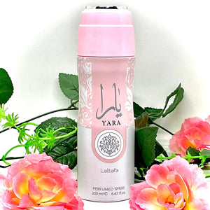 Lattafa Yara Perfumed Deodorant Spray for Unisex, 200 ml