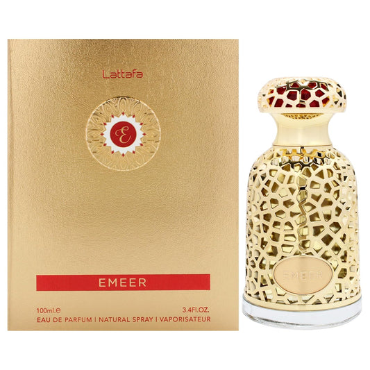 Lattafa Emeer For Unisex Eau De Parfum Spray, 3.4 Ounce