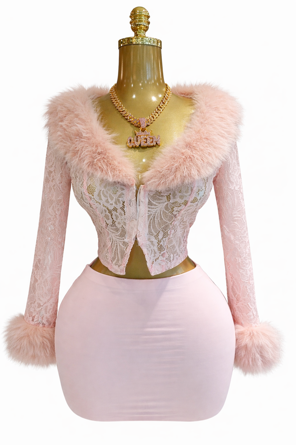 Blush Lace Set