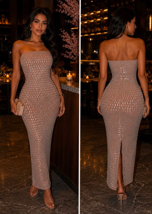 Amira Dress in mocha