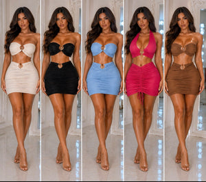 Luxe Ring Ruched Set