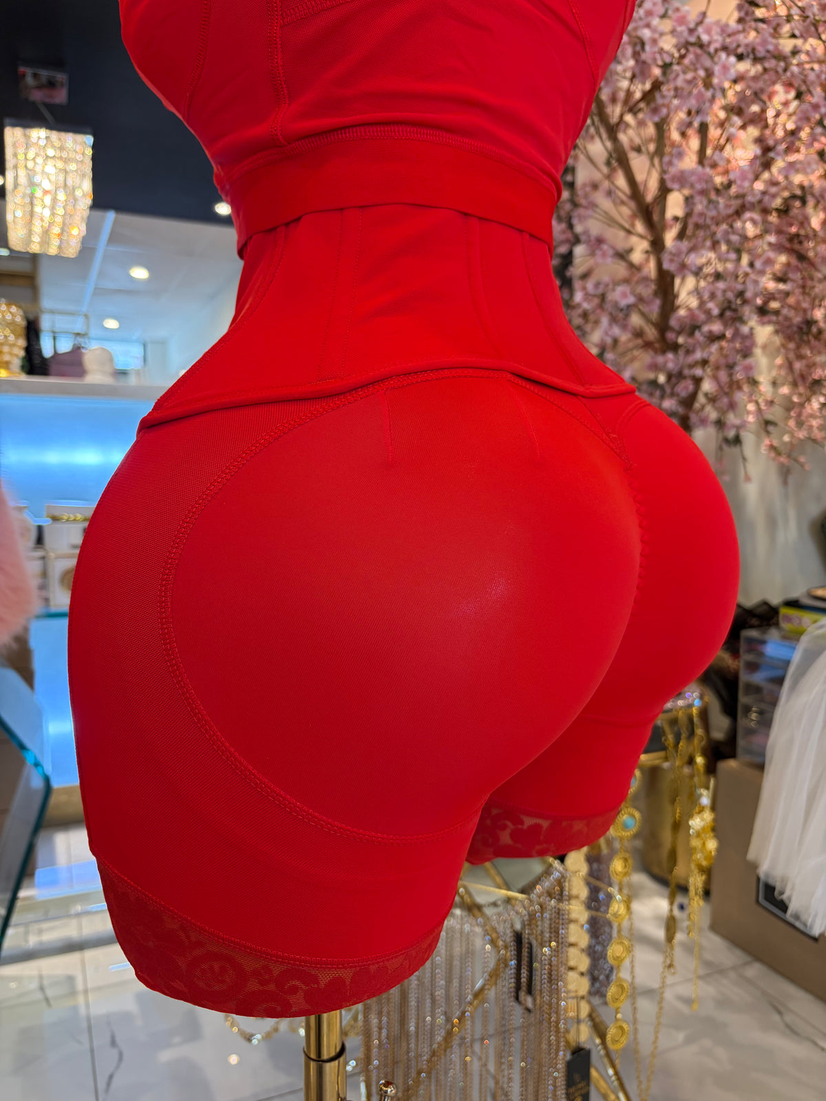 Red Butt Lifting Shorts