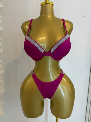 Push-Up Bedazzled Bikini Set