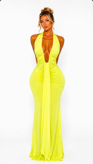 House of Curves Gown in yellow