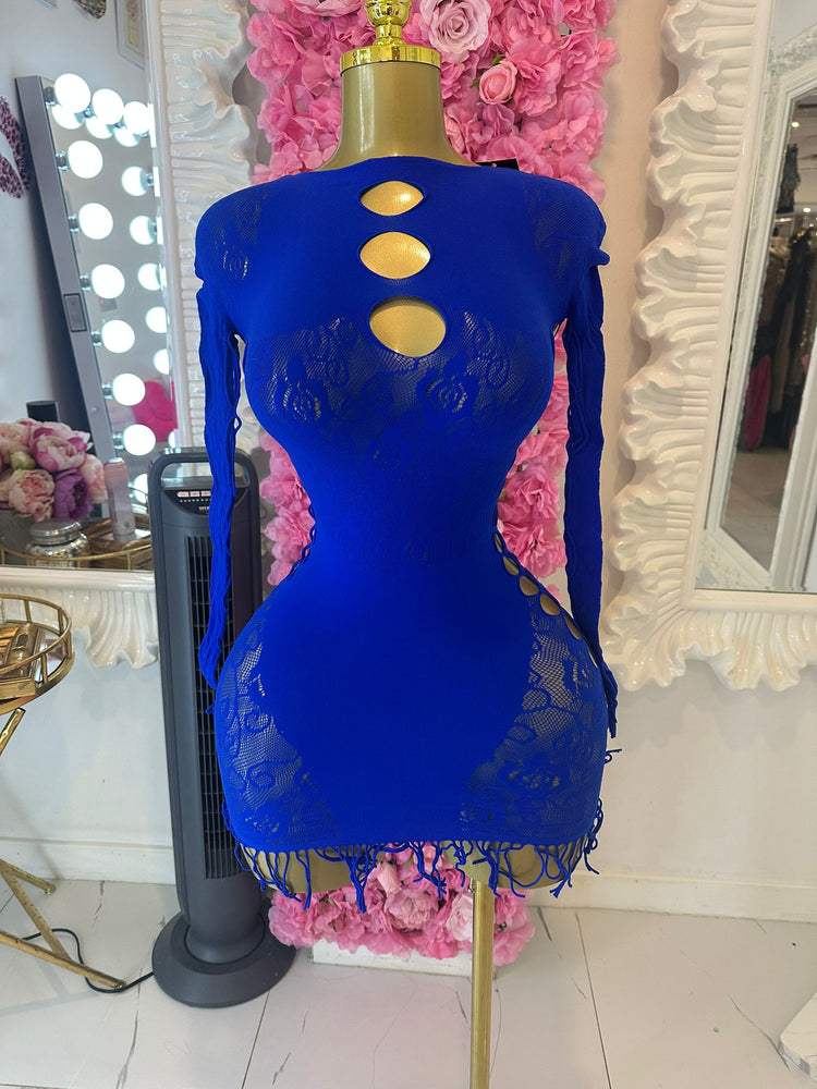Blue Reign Mini Dress
