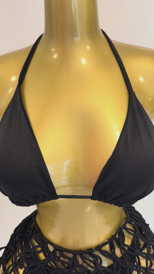 3 Piece Crotchet Bikini Set