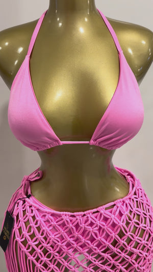 3 Piece Crotchet Bikini Set