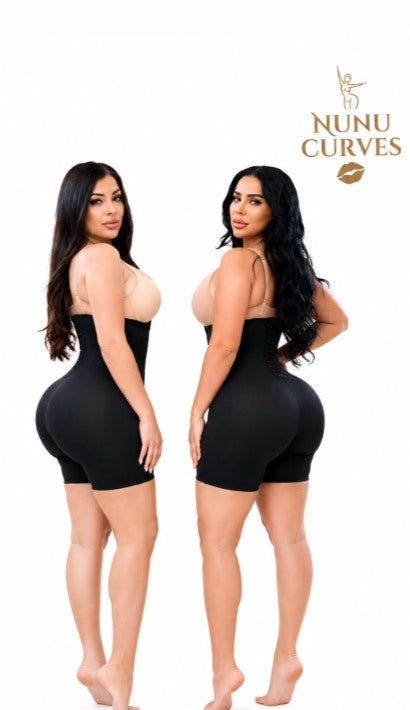 Two women wearing Nunu Curves fajas